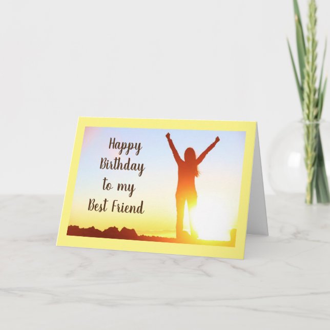 ***HAPPY BIRTHDAY*** TO MY "BEST FRIEND" CARD (Front)