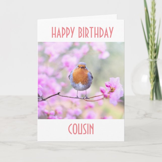 HAPPY *BIRTHDAY* TO MY **COUSIN** CARD (Front)