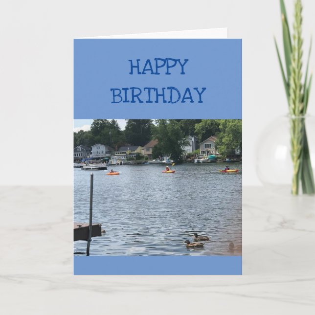 HAPPY BIRTHDAY TO MY **FAVORITE KAYAKER** CARD (Front)
