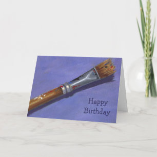 Happy Birthday to my Favourite Artist: Paintbrush Card