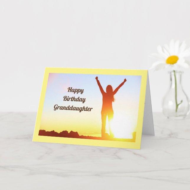 ***HAPPY BIRTHDAY*** TO MY GRANDDAUGHTER CARD (Small Plant)