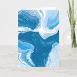 Happy Birthday to my Husband Card<br><div class="desc">Blue marble fluid art cover of the card. Inside says Happy Birthday to the Sweetest Husband but you can personalise it to say anyone.</div>