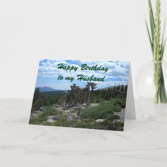 Happy Birthday to my Husband Card (Front)