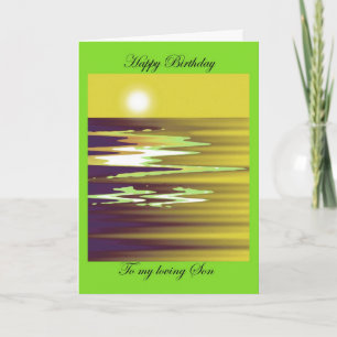happy birthday to my loving Son brenda cheason Card