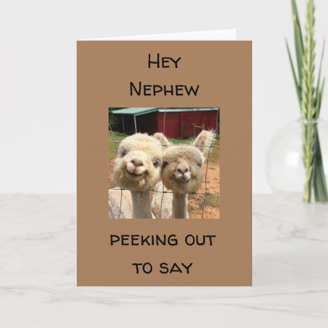 HAPPY *BIRTHDAY* TO MY *NEPHEW* CARD (Front)