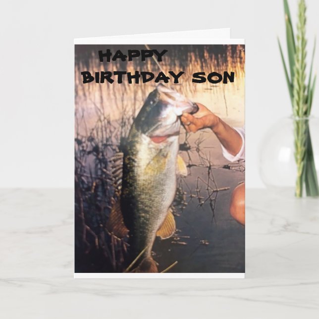 HAPPY **BIRTHDAY** TO MY **SON** CARD (Front)