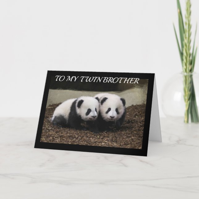HAPPY BIRTHDAY TO MY **TWIN BROTHER** CARD (Front)