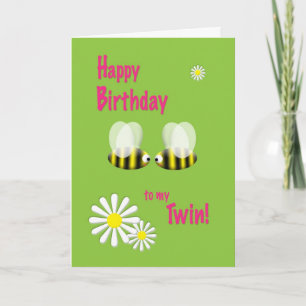 Happy Birthday to my Twin Card