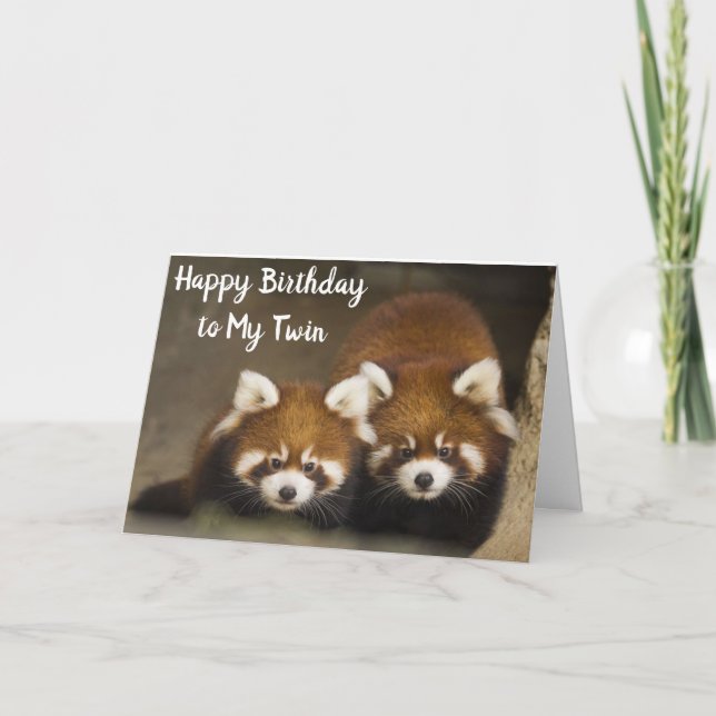 HAPPY BIRTHDAY TO MY "TWIN" CARD (Front)