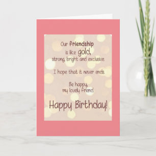 **HAPPY BIRTHDAY TO MY VERY BEST FRIEND** CARD