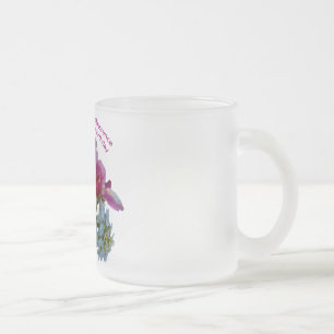 Happy Birthday to my wife. Frosted Glass Coffee Mug