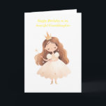 "Happy Birthday To my Wonderful Granddaughter” Car Card<br><div class="desc">Illustrated Little Princess Birthday Card "Happy Birthday to my Wonderful Granddaughter" card left blank inside for you to write your own personal message.A beautiful sand cute little princess cardSimple and elegant Birthday Card Perfect for girls. .Not exactly what you are looking for why not check out our Zazzle Store KLOVERBYKAY...</div>
