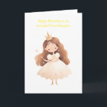 "Happy Birthday To my Wonderful Granddaughter” Car Card<br><div class="desc">Illustrated Little Princess Birthday Card "Happy Birthday to my Wonderful Granddaughter" card left blank inside for you to write your own personal message.A beautiful sand cute little princess cardSimple and elegant Birthday Card Perfect for girls. .Not exactly what you are looking for why not check out our Zazzle Store KLOVERBYKAY...</div>