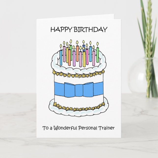 Happy Birthday to Personal Trainer Card (Front)