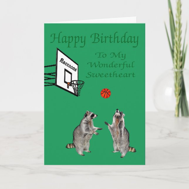 Happy Birthday To Sweetheart Greeting Card (Front)