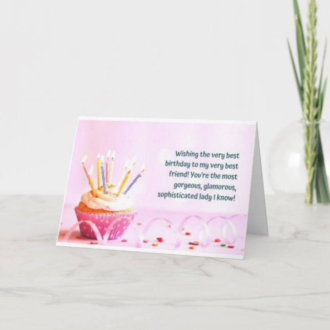 HAPPY BIRTHDAY TO **THE BEST FRIEND EVER!** CARD (Front)