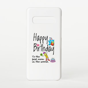Happy Birthday to the best mum in the world Samsung Galaxy Case