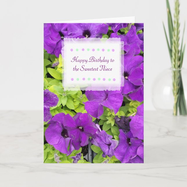 Happy Birthday to the Sweetest Niece Card (Front)