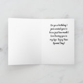**HAPPY BIRTHDAY TO THE VERY BEST FRIEND** CARD (Inside)