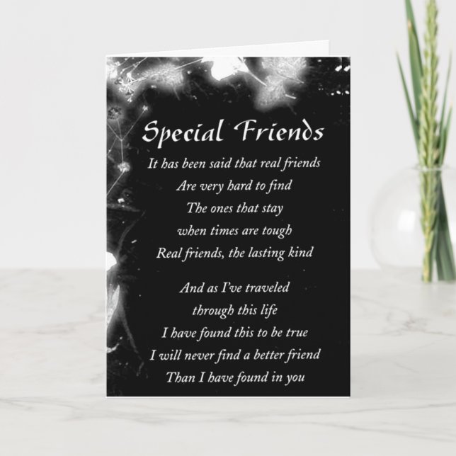 **HAPPY BIRTHDAY TO THE VERY BEST FRIEND** CARD (Front)