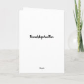 **HAPPY BIRTHDAY TO THE VERY BEST FRIEND** CARD (Back)