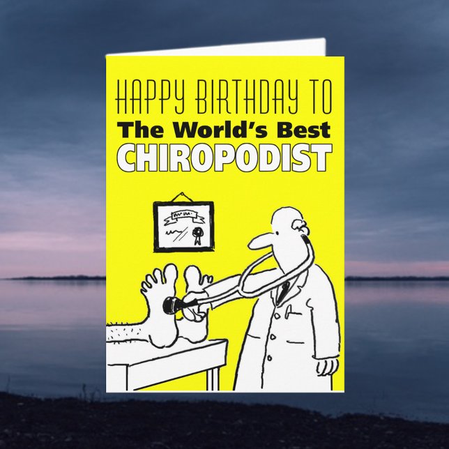 Happy Birthday to the World's Best Chiropodist Card (Creator Uploaded)
