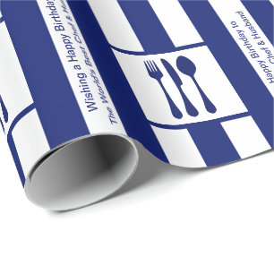 Happy Birthday to World's Best Chef and Husband Wrapping Paper