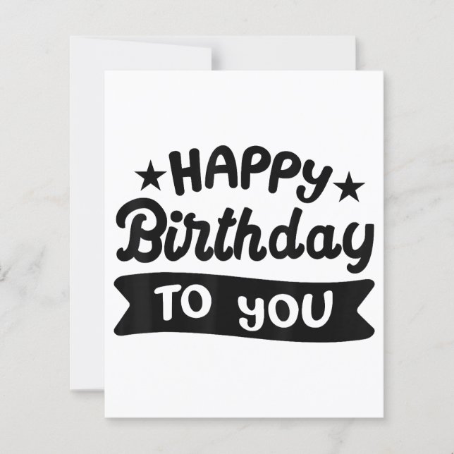 Happy Birthday to you (Front)
