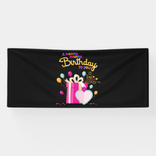 Happy Birthday To You 2.5x6 Vinyl Banner