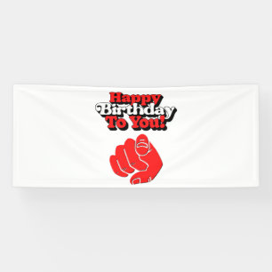 Happy Birthday To You 2.5x6 Vinyl Banner