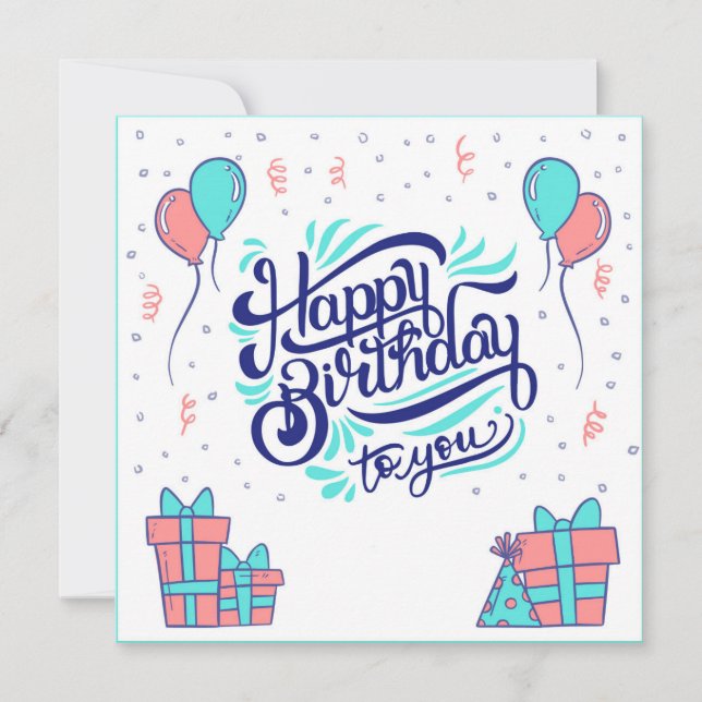 Happy Birthday to You Card (Front)