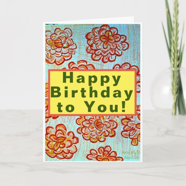 Happy Birthday to You Card (Front)