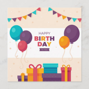 Happy Birthday To You Card