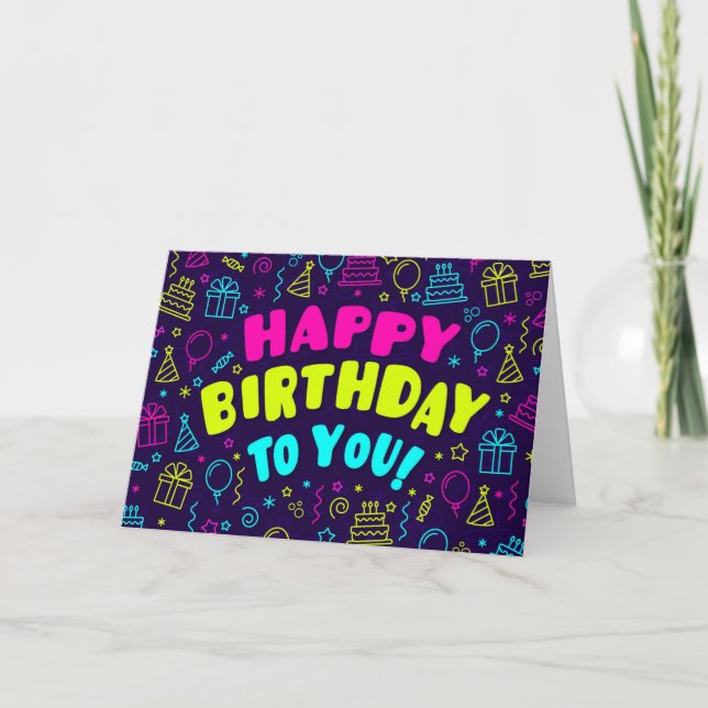 Happy Birthday To You Card (Front)