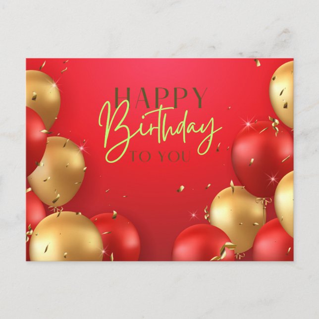 Happy Birthday to You Card (Front)