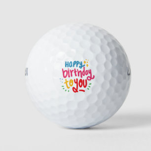 Happy Birthday To You Golf Balls