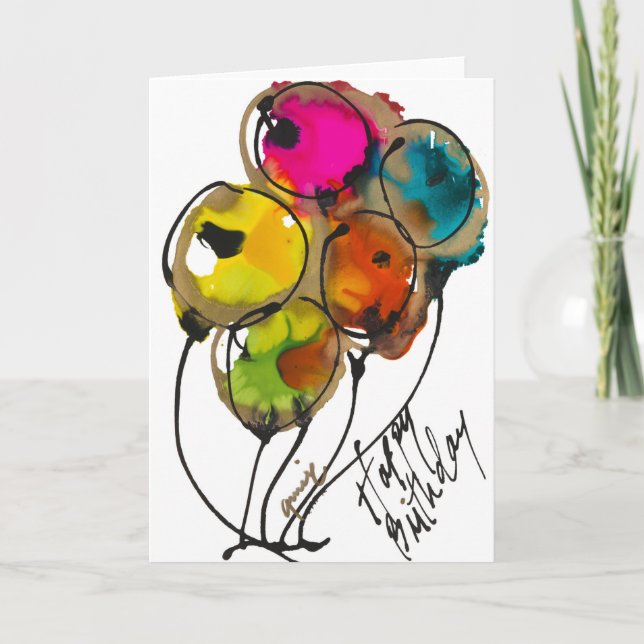 Happy Birthday to You Lovitude Blank Note Card (Front)