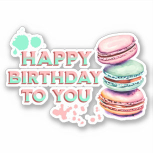 Happy Birthday To You Macaron