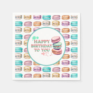 Happy Birthday To You   Macaron Napkin