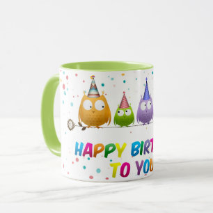 Happy Birthday to You, Owls, Mug