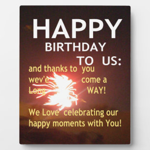 Happy Birthday TO YOU Plaque