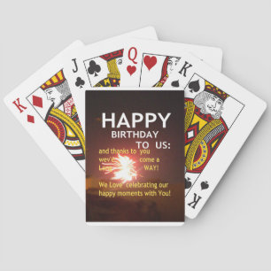 Happy Birthday TO YOU Playing Cards