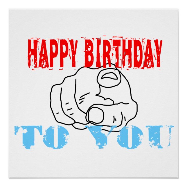 Happy Birthday To You Poster (Front)