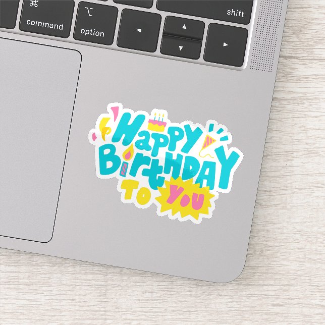 Happy birthday to you sticker  (Detail)