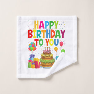 Happy Birthday to You Wash Cloth