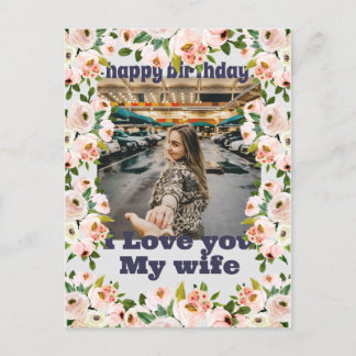Happy birthday to your son, to your husband, holid postcard