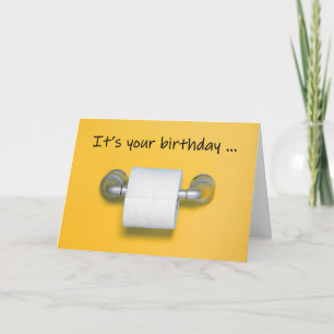 Happy Birthday Toilet Paper Coronavirus Humour Card
