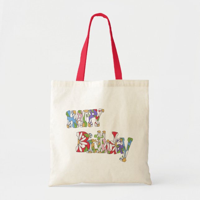 Happy Birthday Tote Bag (Front)