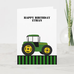 Happy Birthday Tractor Birthday Card