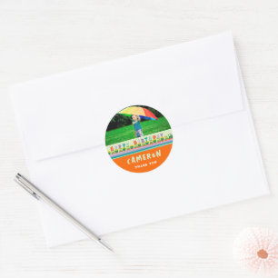 Happy Birthday Train Boy Birthday Photo Sticker